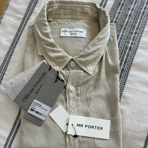 OFFICINE GÉNÉRALE Alex Lyocell and Cotton-Blend Shirt